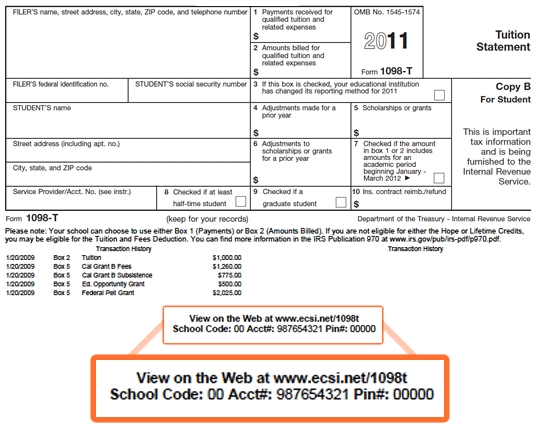 FAQS about Form 1098-T - Student Service Center