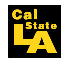 California State University - Los Angeles logo school logo