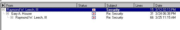 Message Service Window